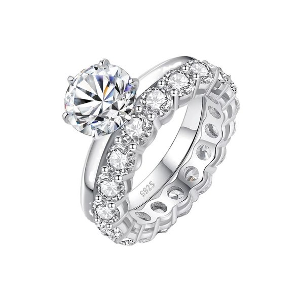 Jewelry - Certified 2ct. t.w. Brilliant Cut Diamond Wedding Ring Set